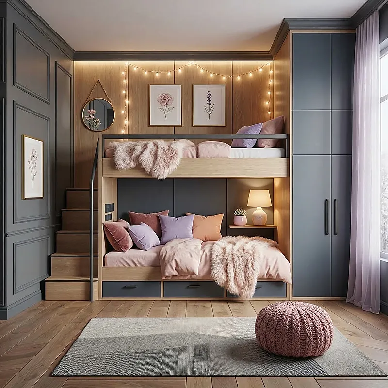 Кровать-чердак Суверен — Girls