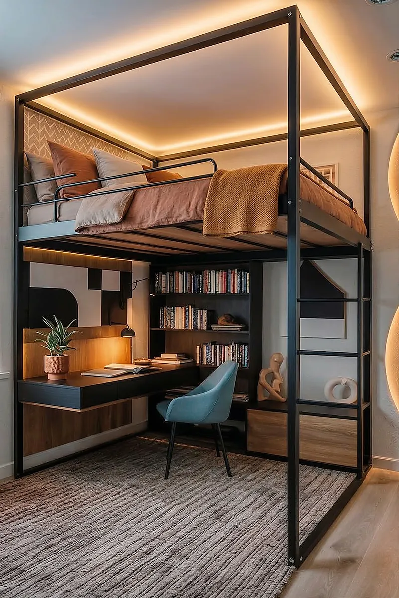 Кровать-чердак Канцлер — Eco Warm