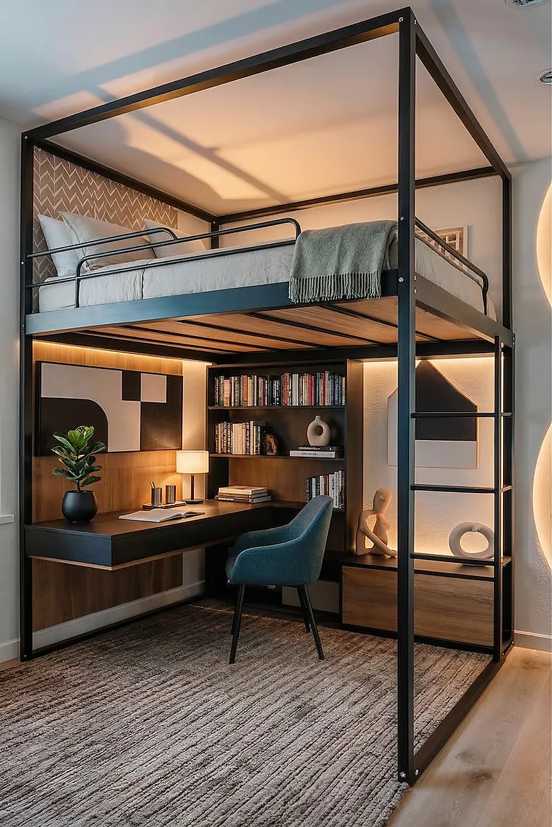 Кровать-чердак Канцлер — Unisex