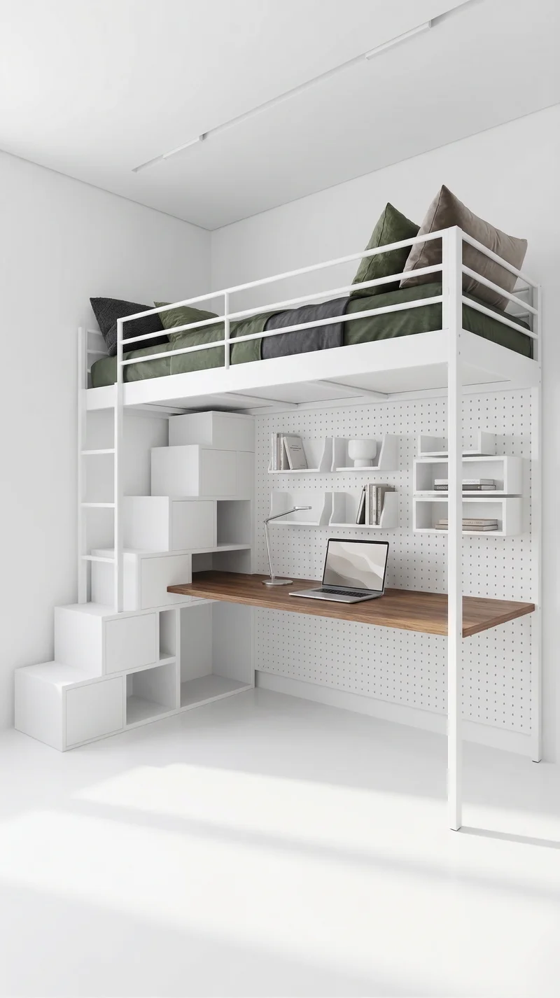 Кровать-чердак Рельс — maket