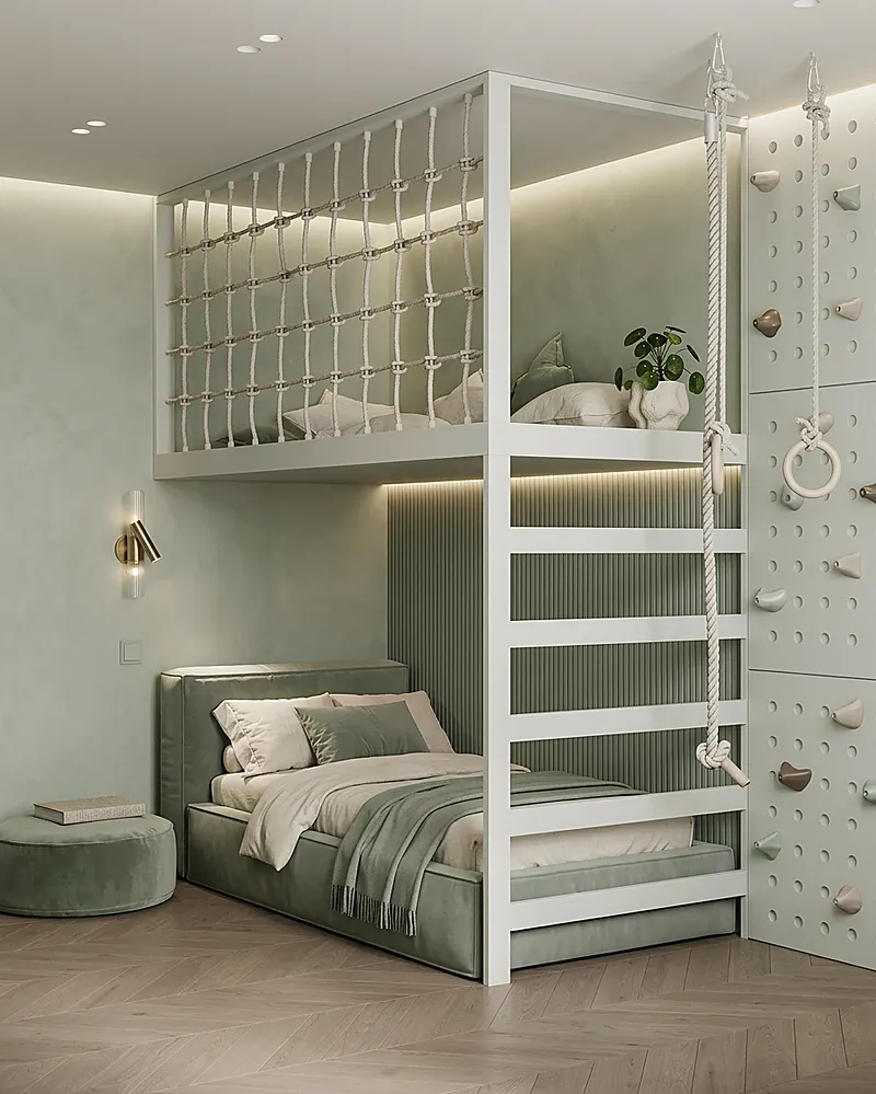 Кровать-чердак Шалаш — Eco Sage