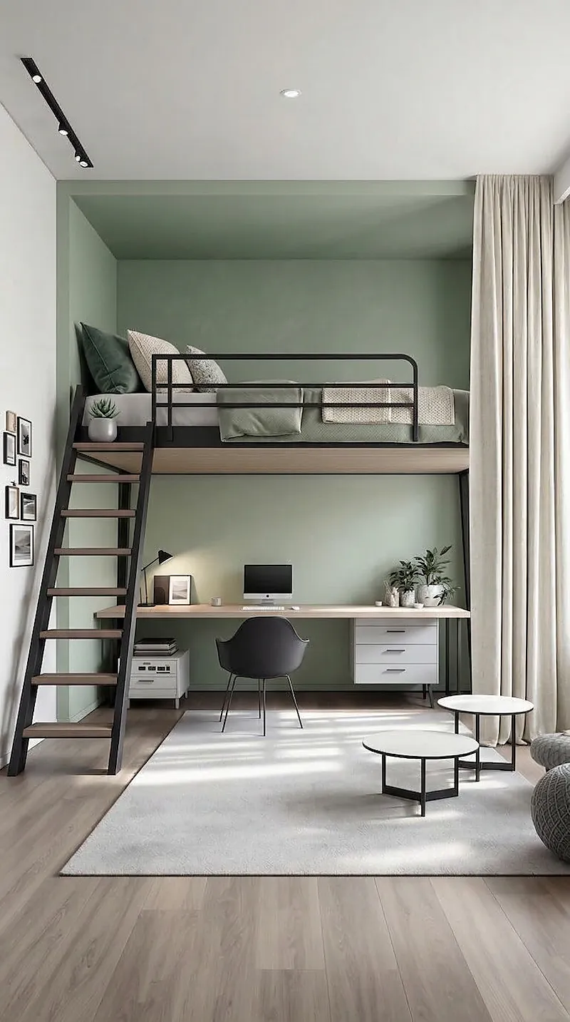 Кровать-чердак Мачта — Eco Sage