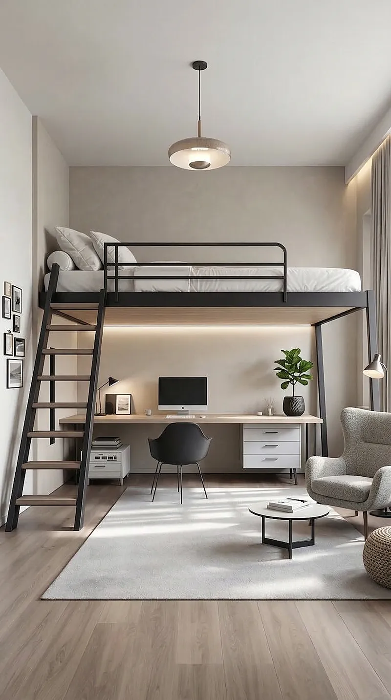 Кровать-чердак Мачта — Unisex