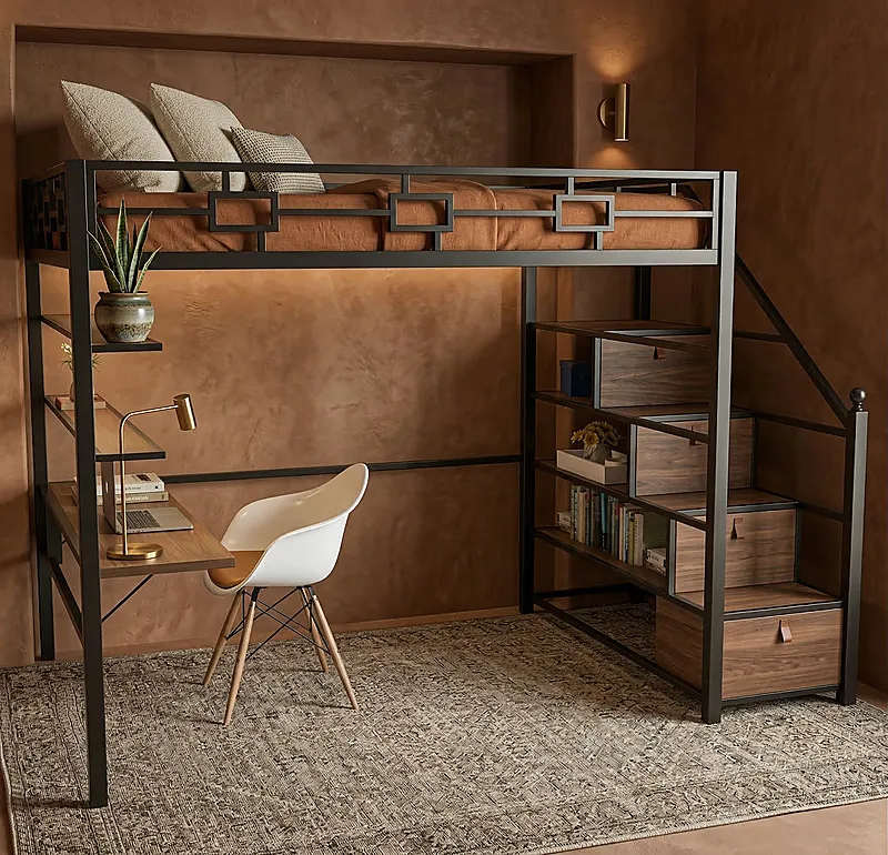 Кровать-чердак Рельс-2 — Eco Warm