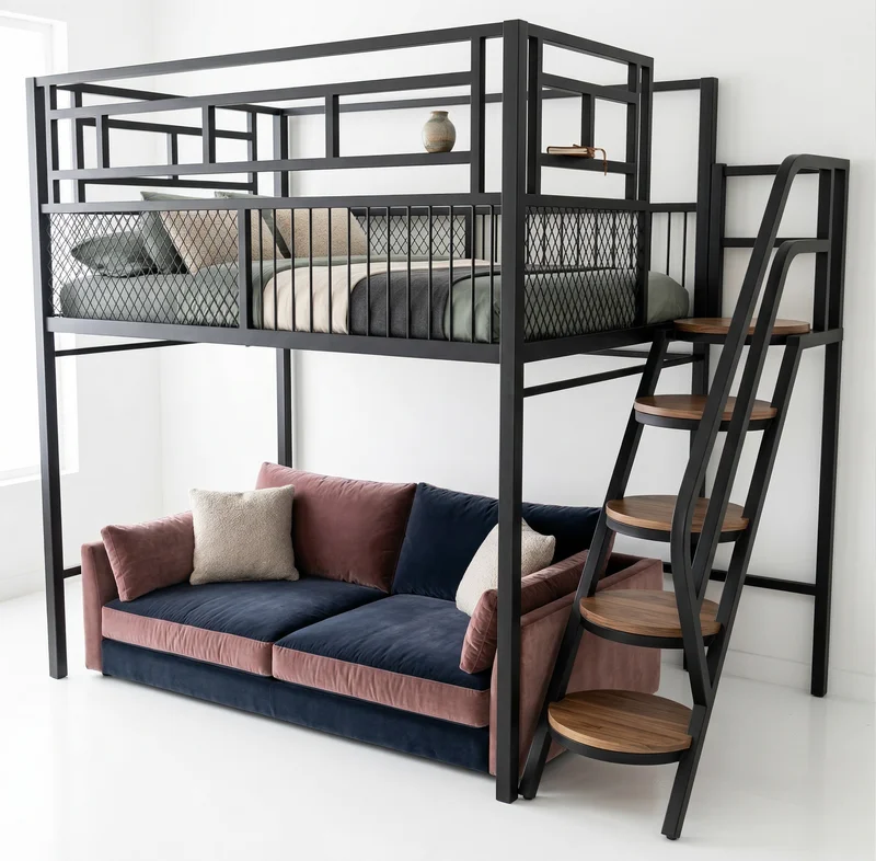 Кровать-чердак Рельс-2 — maket