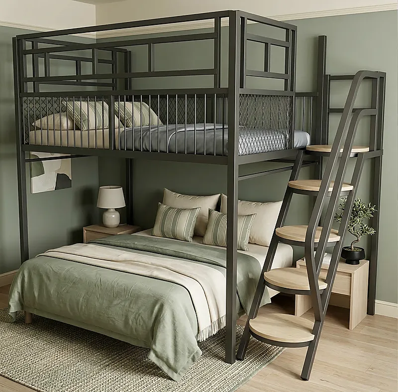 Кровать-чердак Рельс-2 — Eco Sage