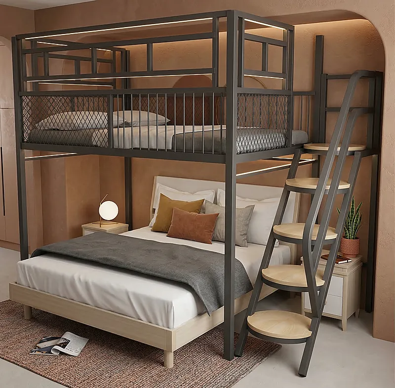 Кровать-чердак Рельс-2 — Eco Warm