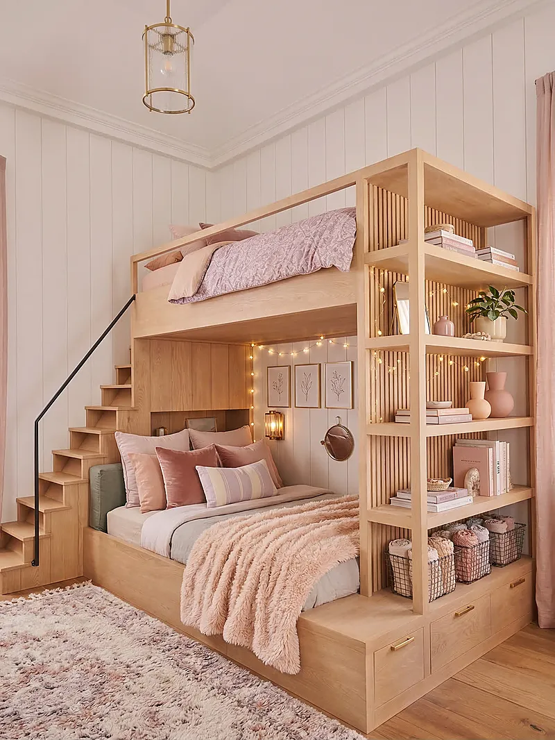 Кровать-чердак Гном — Girls