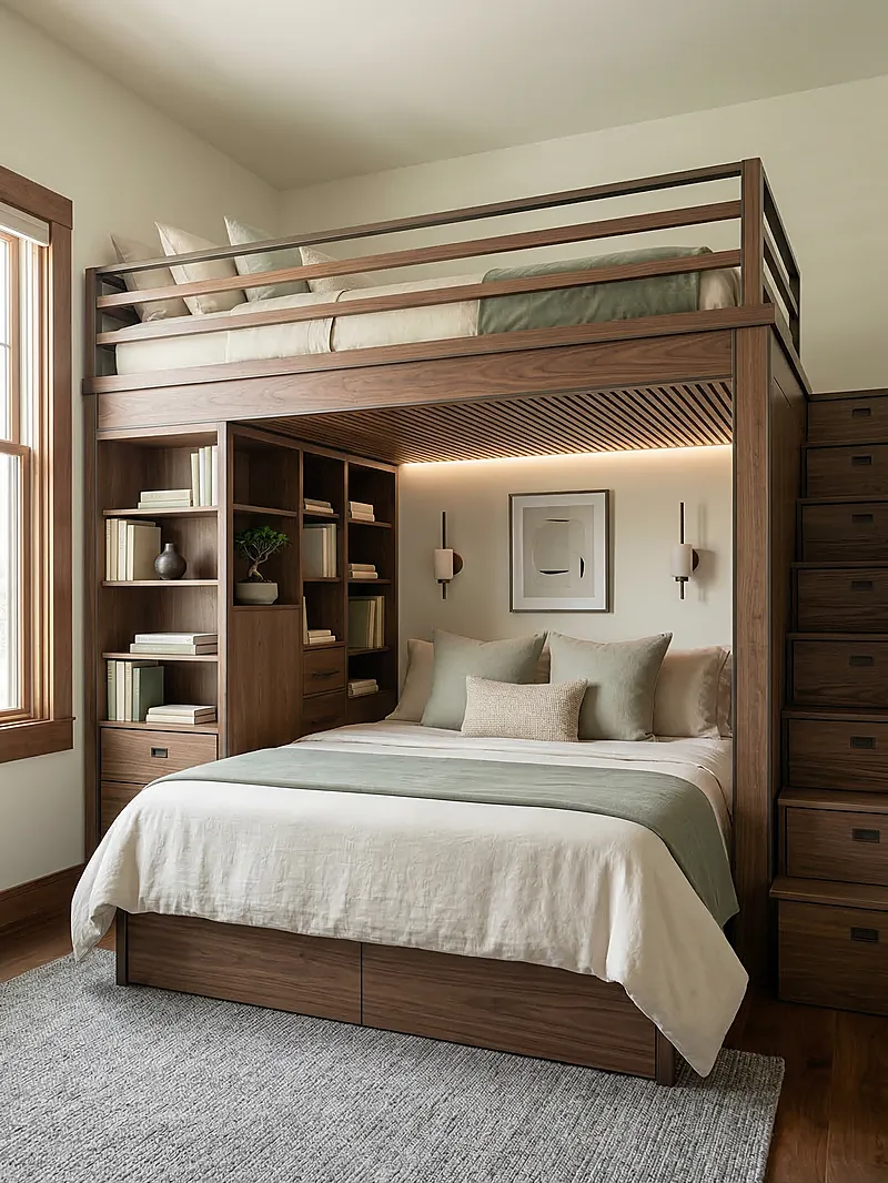 Кровать-чердак Форпост — Eco Sage