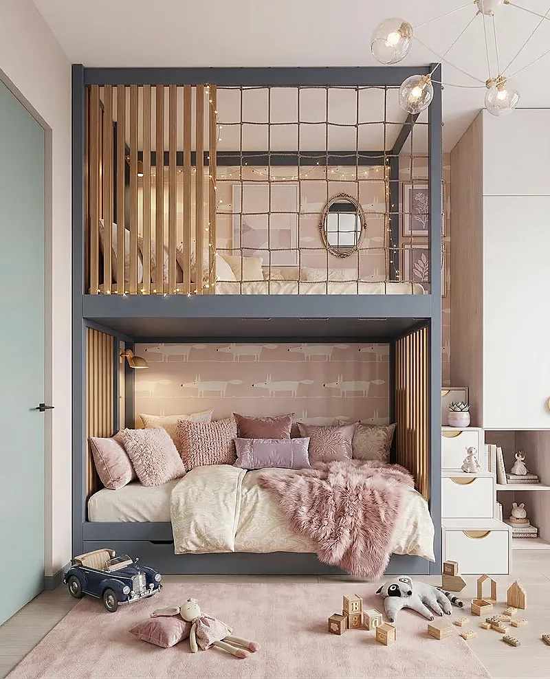 Кровать-чердак Резиденция — Girls