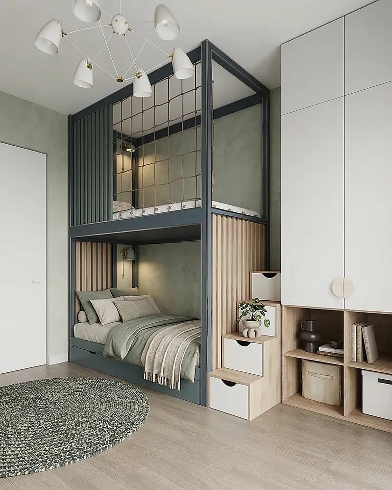 Кровать-чердак Резиденция — Eco Sage