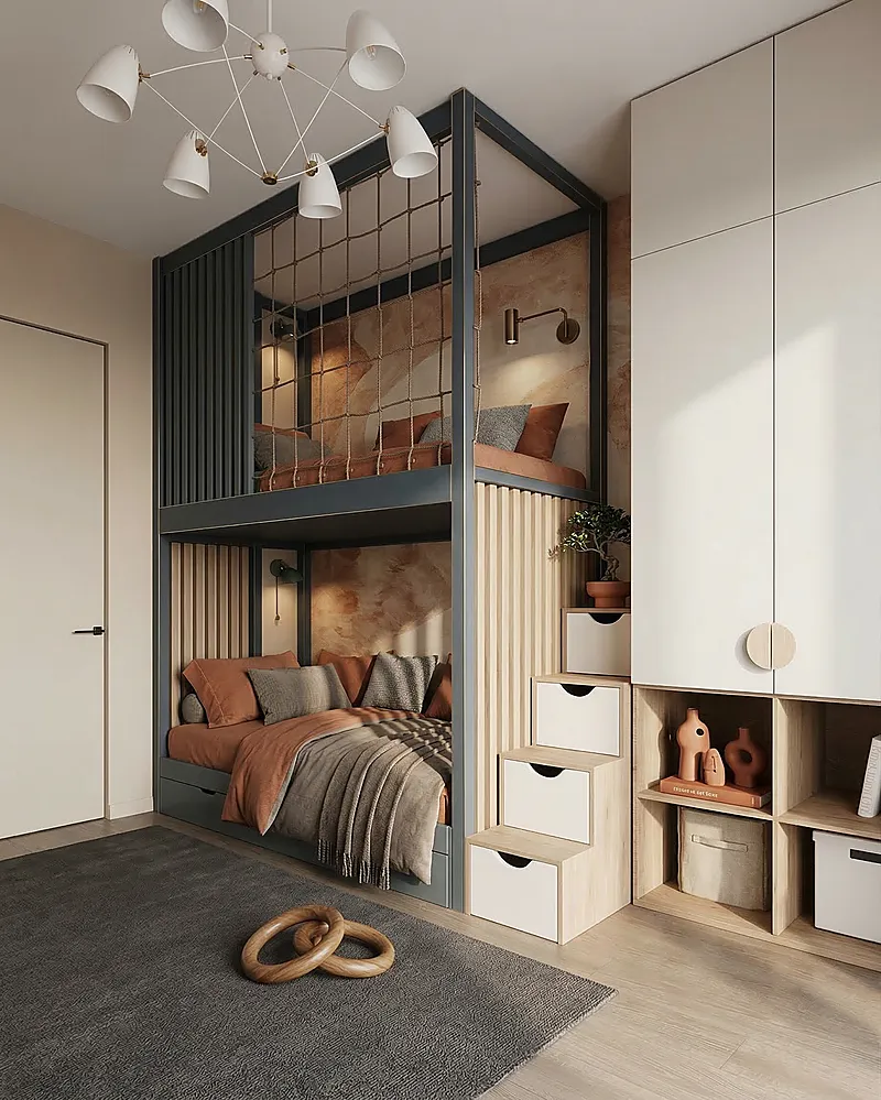 Кровать-чердак Резиденция — Eco Warm