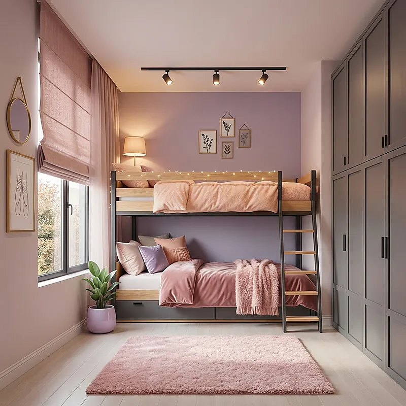 Кровать-чердак Пентхаус — Girls