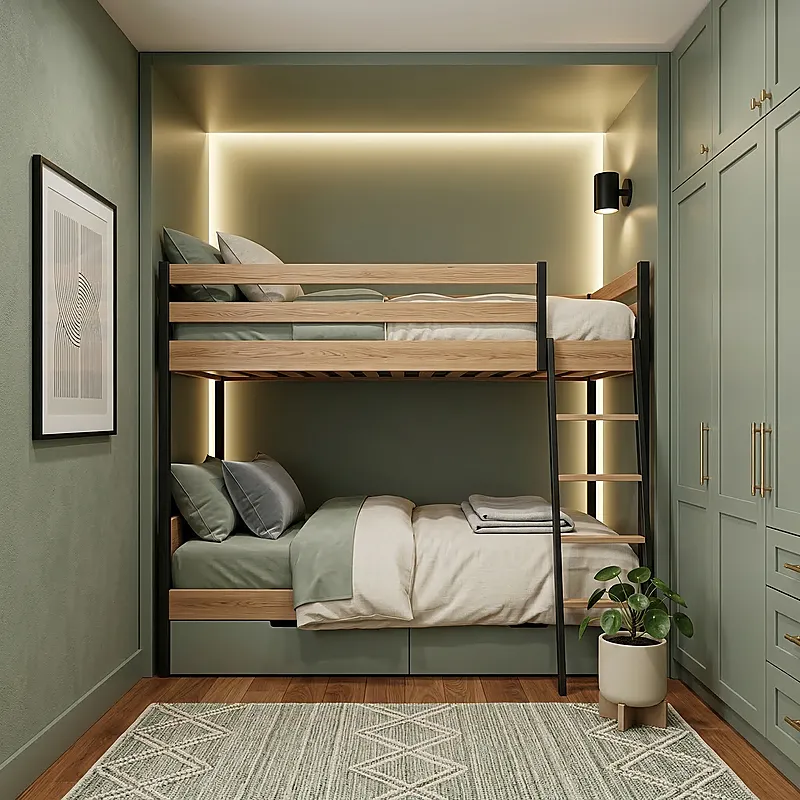 Кровать-чердак Пентхаус — Eco Sage