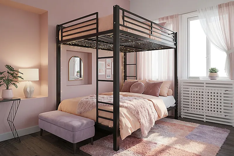 Кровать-чердак Коттедж — Girls