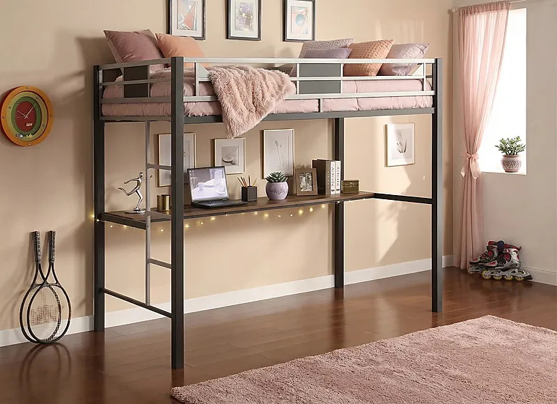 Кровать-чердак Бунгало — Girls