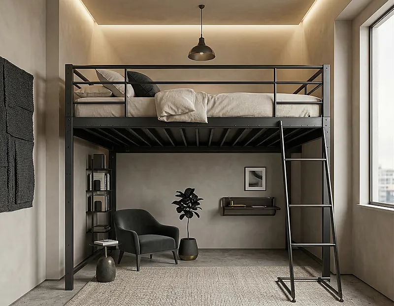 Кровать-чердак Сталь — Unisex