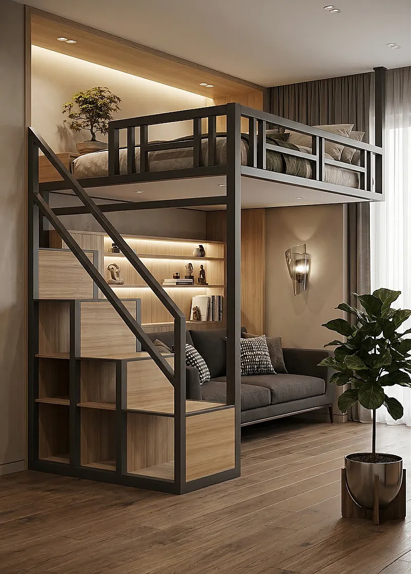 Кровать-чердак Форж — Unisex