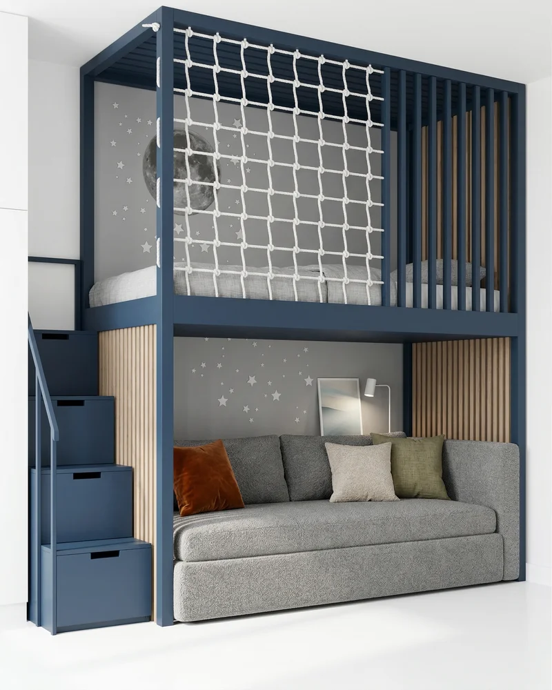 Кровать-чердак Особняк — maket