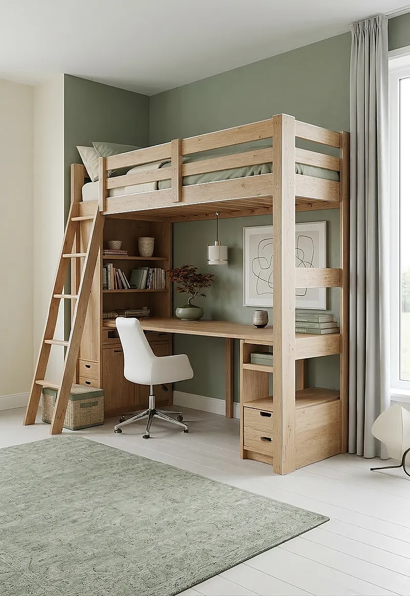 Кровать-чердак Кварта — Eco Sage