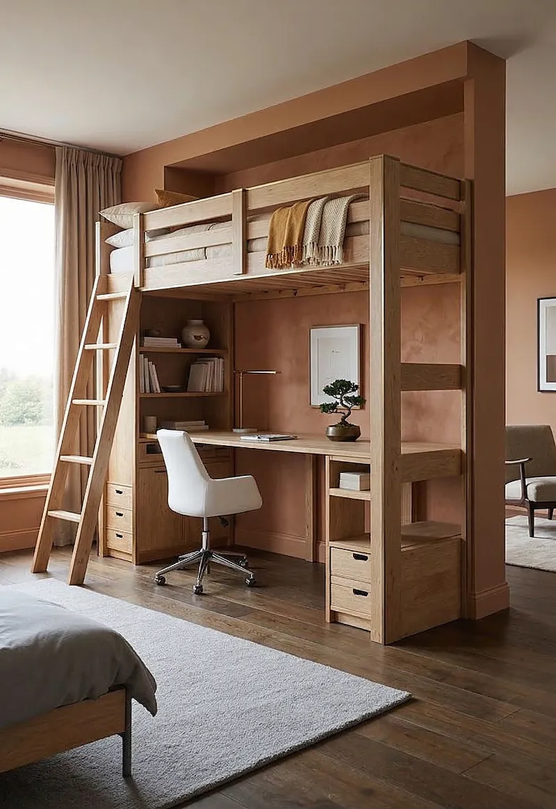 Кровать-чердак Кварта — Eco Warm