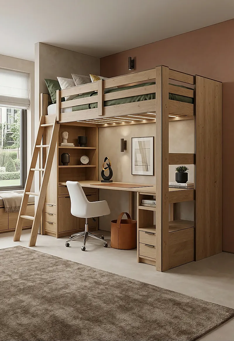 Кровать-чердак Кварта — Unisex