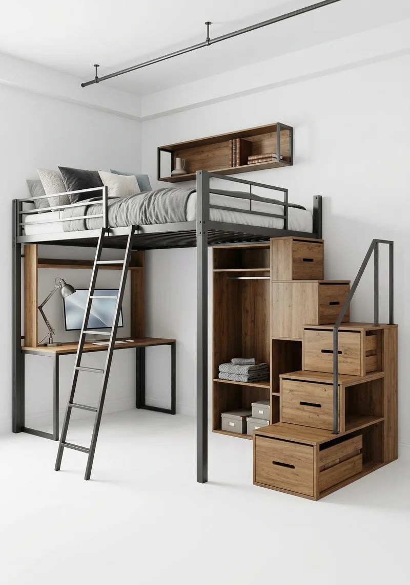 Кровать-чердак Тауэр — maket