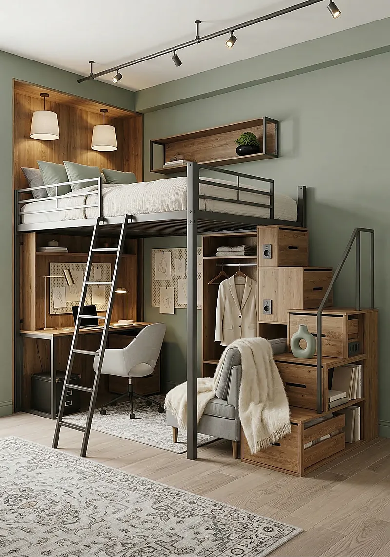Кровать-чердак Тауэр — Eco Sage