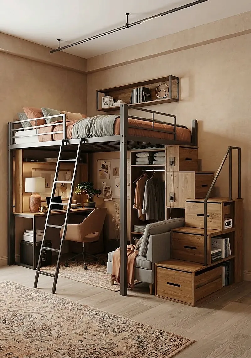 Кровать-чердак Тауэр — Eco Warm